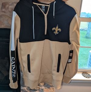 New Orleans Saints half zip hoodie